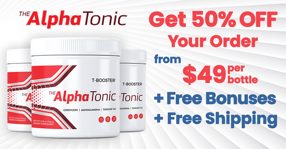 Alpha Tonic 50% Off Banner