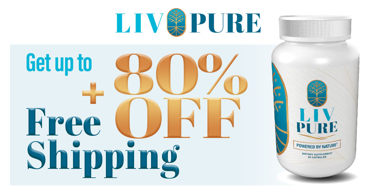 Liv Pure 80% Off Banner