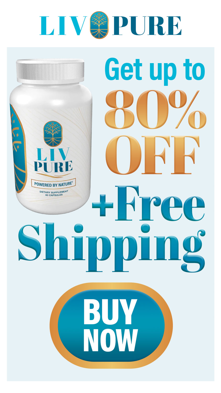 Liv Pure 80% Off Banner